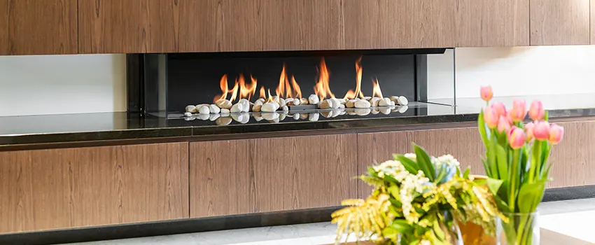 Double-height Fireplace Design Refurbishment in Pikesville, Maryland