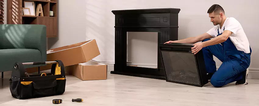 Old Rusted Metal Fireplace Repair And Replacement in Pikesville, MD