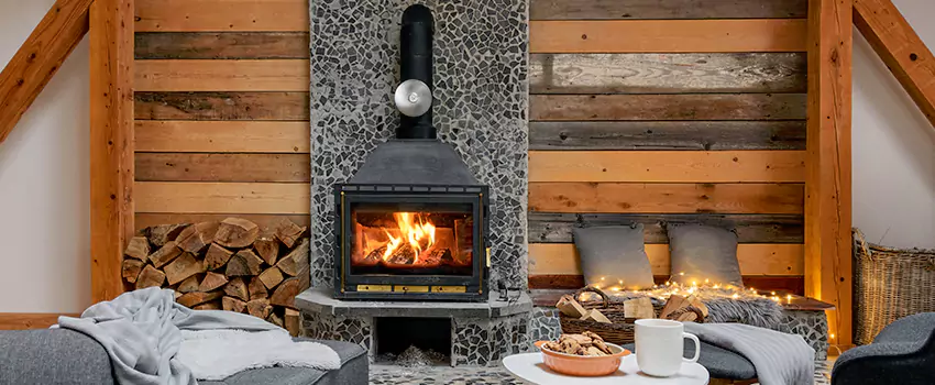 Thelin Hearth Products Direct Vent Gas Stove Fireplace Inspection in Pikesville, Maryland